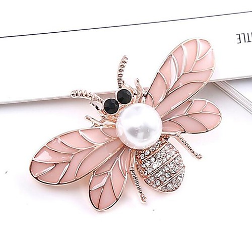 

Women's Cubic Zirconia Brooches Classic Bee Stylish Simple Classic Brooch Jewelry Gold Silver For Party Gift Daily Work Festival