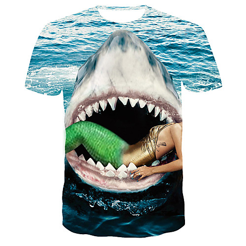 

Men's Daily T-shirt - 3D Print Blue