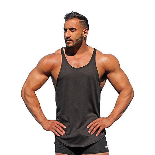 

Men's Sports Basic Tank Top - Solid Colored Red
