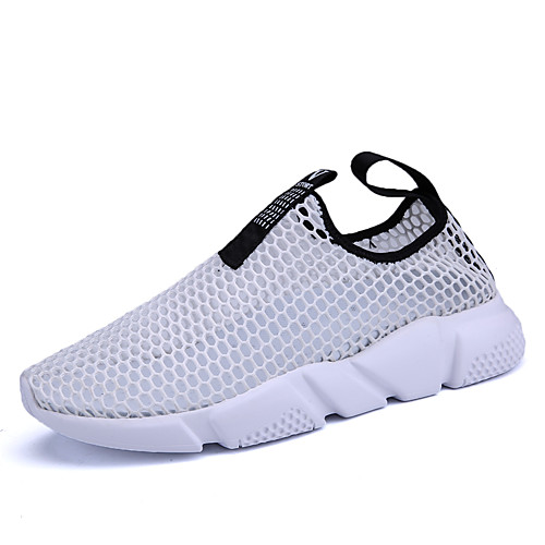 

Men's Mesh Summer Casual Loafers & Slip-Ons Walking Shoes Breathable White / Black