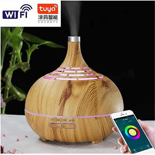 

400ml Humidifier Ultrasonic Air Humidifier APP WiFi Control Mist Maker Aroma Essential Oil Diffuser LED Night Light Home Office