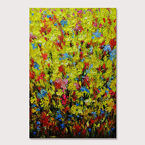 

Mintura Hand Painted Abstract Flowers Oil Paintings on Canvas Modern Wall Picture Pop Art Posters For Home Decoration Ready To Hang
