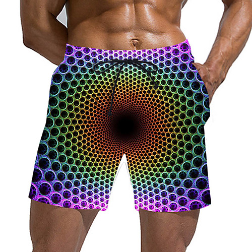 

Men's Sporty / Exaggerated Sweatpants / Shorts Pants - Geometric Pattern / 3D Print Sporty / Print Rainbow US32 / UK32 / EU40 US34 / UK34 / EU42 US36 / UK36 / EU44