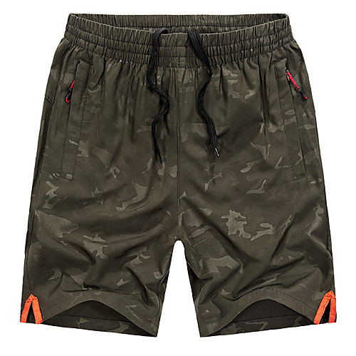 

Men's Hiking Shorts Outdoor Breathable Quick Dry Sweat-wicking Shorts Climbing Camping / Hiking / Caving Traveling Green Black L XL XXL XXXL 4XL Standard Fit