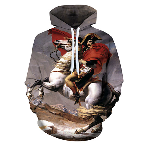 

Men's 3D Print / Casual Hoodie - 3D / Cartoon / Character Rainbow US32 / UK32 / EU40