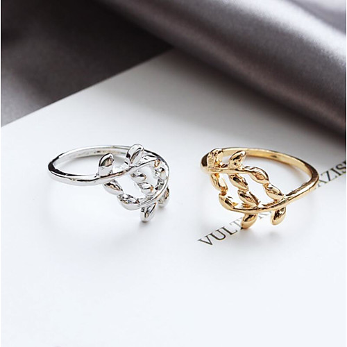 

Women's Ring 1pc Gold Silver Alloy Elegant Holiday European Festival Jewelry