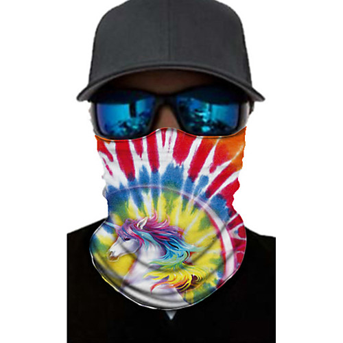 

Neck Gaiter Pollution Protection Quick Dry Ultraviolet Resistant Rainbow Balaclavas Bandana for Adults' Road Cycling Hiking Cycling