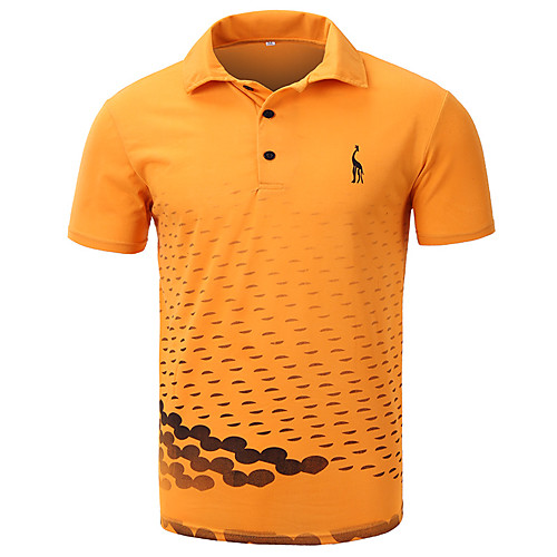 

Men's Cotton Running T-Shirt Workout Shirt Hiking POLO Shirt Round Neck Running Active Training Fitness Breathable Quick Dry Soft Sportswear Tee / T-shirt Top Short Sleeve Activewear Micro-elastic
