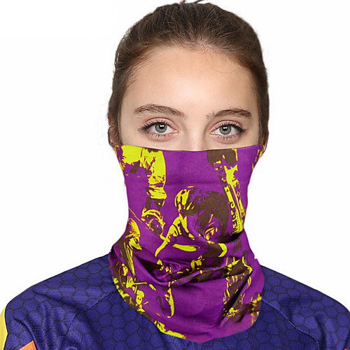 

Women's Bandana Balaclava Neck Gaiter Neck Tube UV Resistant Quick Dry Lightweight Materials Cycling Polyester for Men's Women's Adults / Pollution Protection / Floral Botanical Sunscreen / High Breat