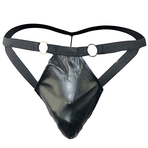 

Men's Cut Out G-string Underwear - Normal, Solid Colored Low Waist Black One-Size