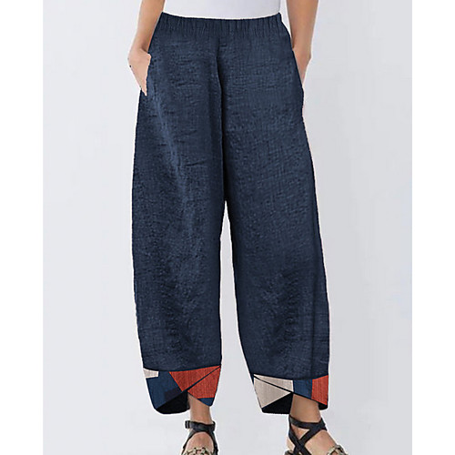 

Women's Basic Chinos Pants - Solid Colored Blue Black Gray M L XL
