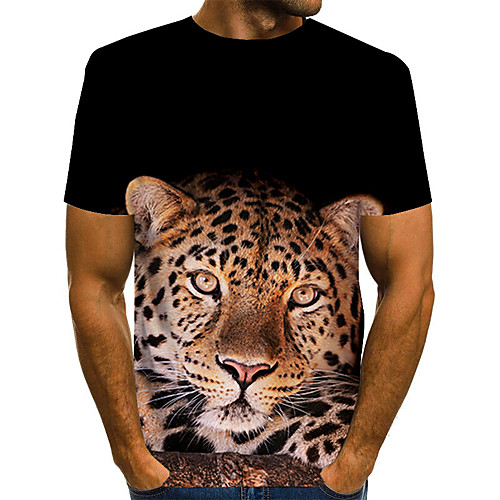

Men's Daily Going out Street chic / Exaggerated T-shirt - Geometric / 3D / Graphic Pleated / Print Rainbow