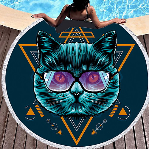 

Women's Navy Blue Beach Towel Swimwear Swimsuit - Geometric Navy Blue