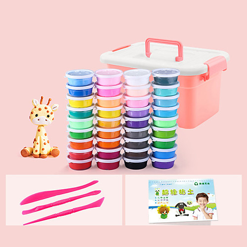 

36 pcs Air Dry Clay Modeling Clay Family Parent-Child Interaction Making Kits with DIY Tools Kid's DIY Toys Party Favors & Gifts