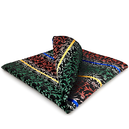 

Men's Party / Work / Basic Pocket Squares - Striped / Floral / Jacquard