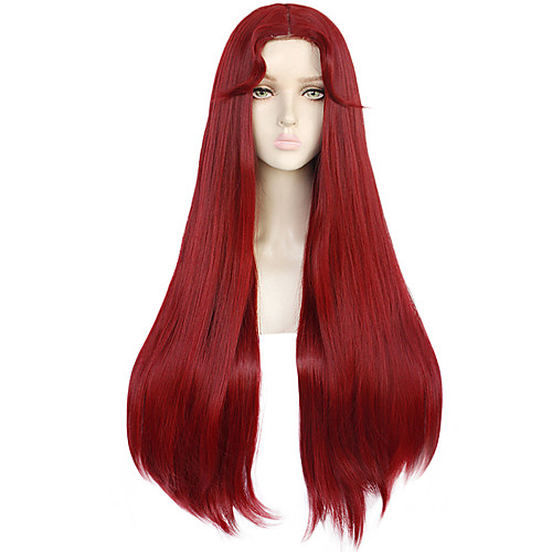 

Shakugan no Shana Shana Cosplay Wigs Women's Asymmetrical 28 inch Heat Resistant Fiber kinky Straight Burgundy Red Anime