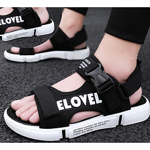 

Men's Canvas Spring & Summer Casual Sandals Black / White / Black