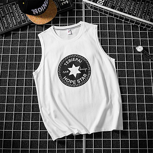 

Men's Daily Tank Top - Solid Colored White