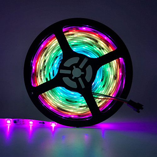 

5m Flexible LED Light Strips / RGB Strip Lights 150 LEDs SMD5050 10mm 1pc Multi Color Party / Self-adhesive / Color Gradient 12 V
