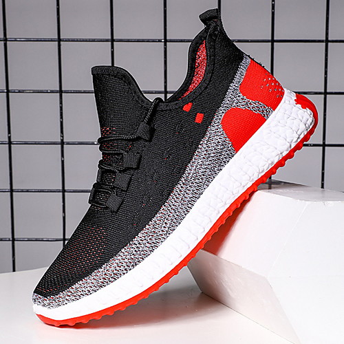 

Men's Microfiber Fall / Spring & Summer Casual Trainers / Athletic Shoes Yellow / Red / Black