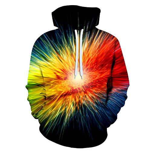 

Men's 3D Print / Casual Hoodie - 3D / Cartoon / Character Rainbow US32 / UK32 / EU40