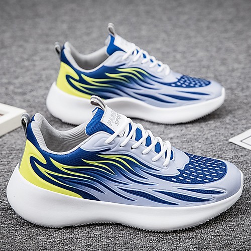 

Men's Mesh Summer Athletic Shoes Running Shoes Non-slipping Blue / White / Black