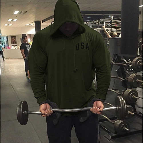 

Men's Casual Hoodie - Solid Colored Green US34 / UK34 / EU42