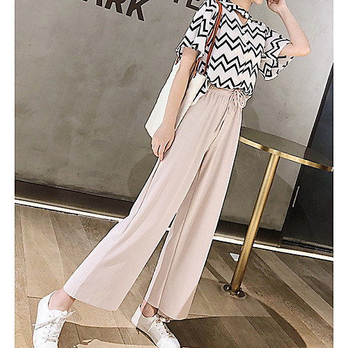 

Women's Sporty Sweatpants Pants - Solid Colored Khaki Black Beige S M L