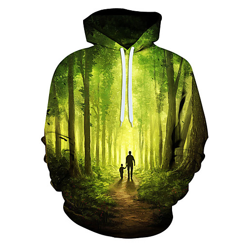 

Men's 3D Print / Casual Hoodie - 3D / Cartoon / Character Rainbow US32 / UK32 / EU40