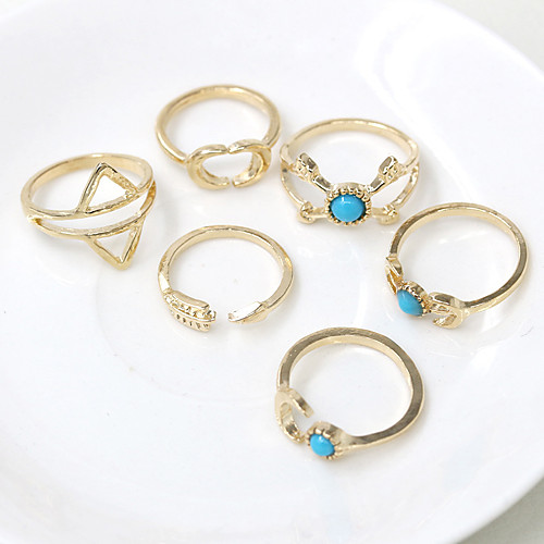 

Women's Ring 1 set Gold Alloy Elegant Holiday European Festival Jewelry