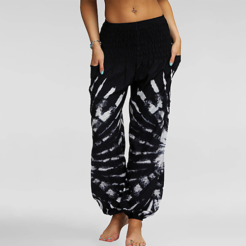 

Women's Basic Bloomers Pants - Tie Dye Purple Yellow Fuchsia One-Size