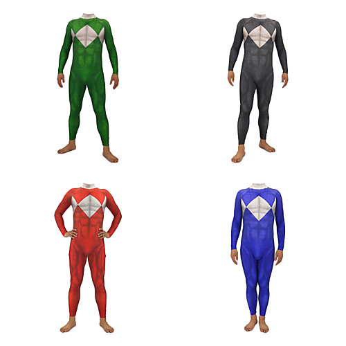 

Zentai Suits Cosplay Cosplay Kid's Adults Lycra Spandex Cosplay Costumes Halloween Men's Red Green Blue Printing Halloween Carnival Masquerade