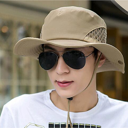 

Men's Basic Canvas Sun Hat-Solid Colored Spring Summer Yellow