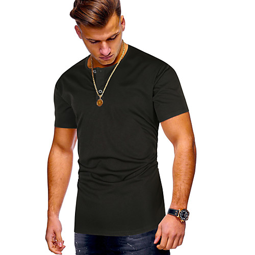 

Men's Daily Sports T-shirt - Solid Colored Red
