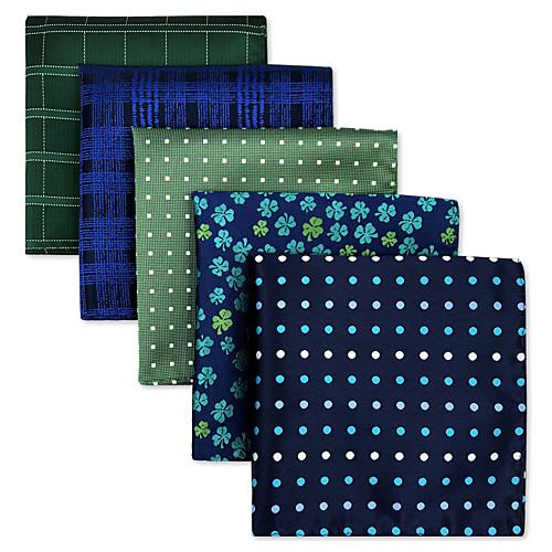 

Men's Party / Work / Basic Pocket Squares - Polka Dot / Check / Jacquard