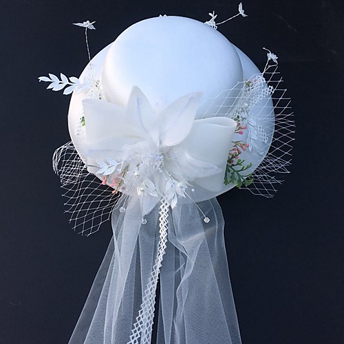 

Net Fascinators with Flower 1 Piece Wedding / Tea Party Headpiece