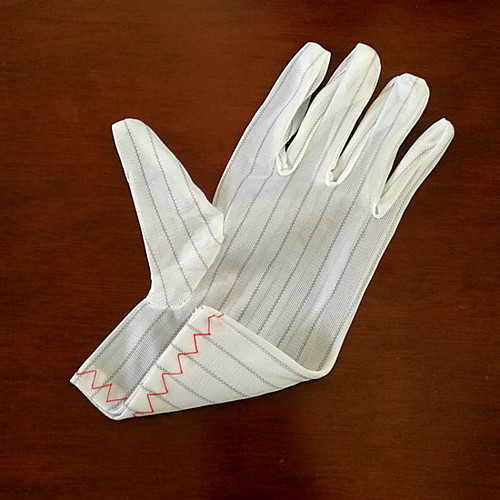 

Anti-static Men's Basic Fingertips Gloves - Striped