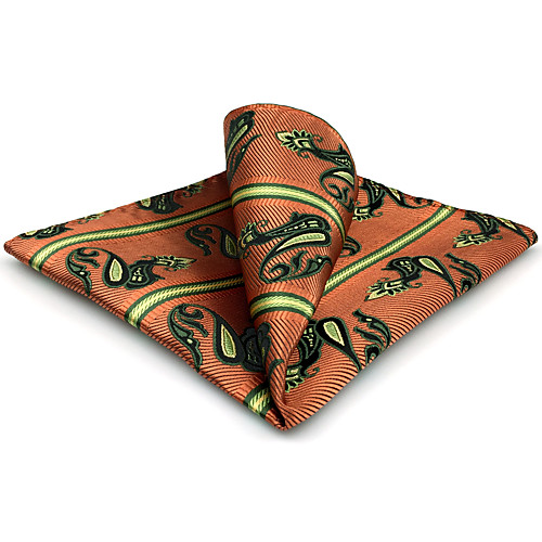 

Men's Party / Work / Basic Pocket Squares - Striped / Paisley / Jacquard