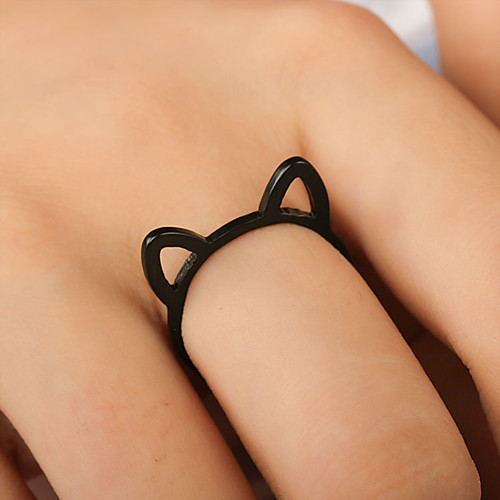 

Women's Ring 1pc Gold Silver Black Alloy Elegant Holiday European Festival Jewelry