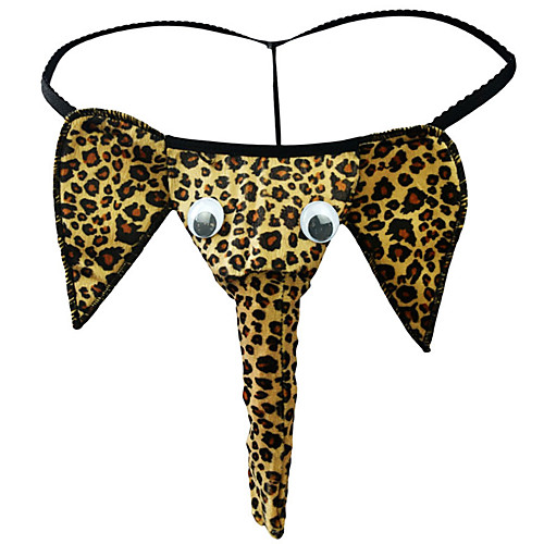 

Men's Basic G-string Underwear - Normal Low Waist Yellow One-Size