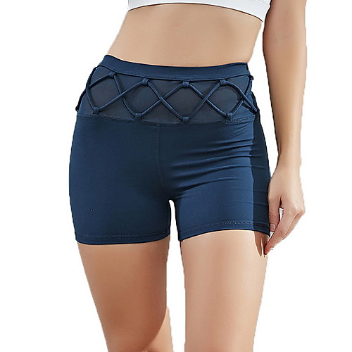 

Women's Sporty Shorts Pants - Solid Colored Blue Gray Light Blue S M L