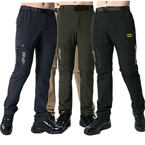 

Men's Hiking Pants Outdoor Waterproof Breathable Quick Dry Sweat-wicking Pants / Trousers Bottoms Hunting Fishing Climbing Army Green Light Grey Black 4XL L XL XXL XXXL Standard Fit / Wear Resistance