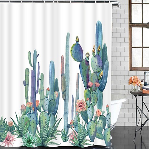 

Shower Curtains Green Modern Polyester Cool