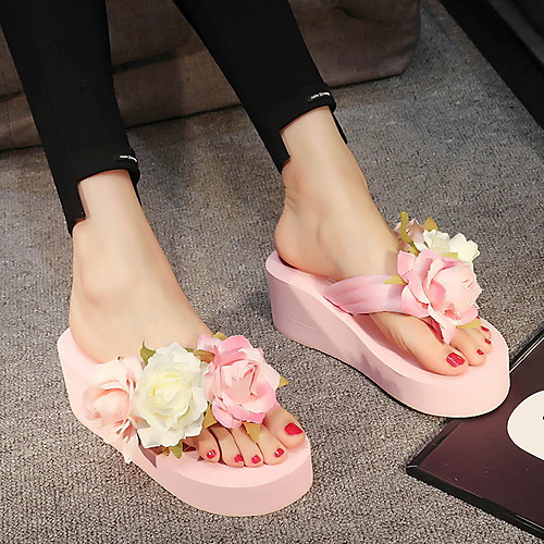 

Women's Sandals Flat Heel Open Toe Synthetics Summer Pink / Blue / White