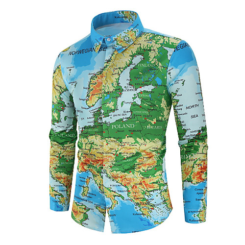 

Men's Sports Shirt - Geometric Green