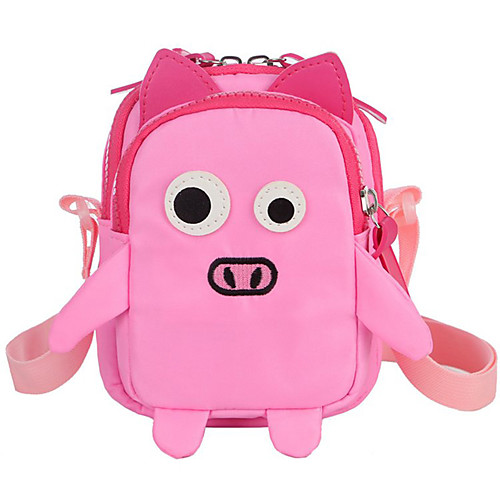 

Large Capacity Nylon Zipper Commuter Backpack Cartoon Daily Yellow / Blushing Pink / Red