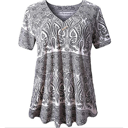 

Women's Daily T-shirt - Geometric Red