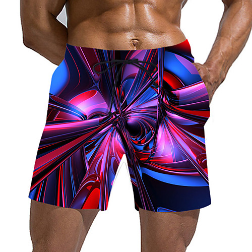 

Men's Sporty / Exaggerated Sweatpants / Shorts Pants - Geometric Pattern / 3D Print Sporty / Print Rainbow US32 / UK32 / EU40 US34 / UK34 / EU42 US36 / UK36 / EU44