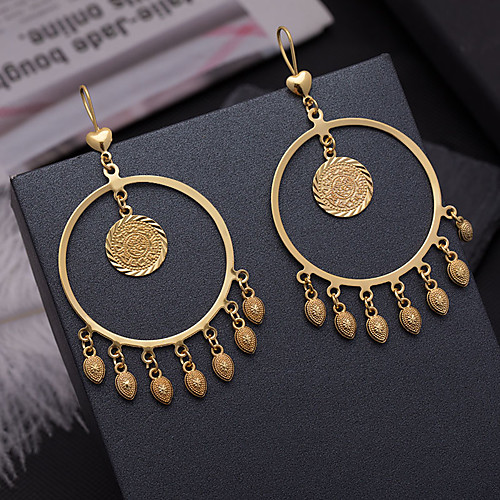 

Women's Drop Earrings Hoop Earrings Earrings Classic Holiday Fashion Wedding Luxury Classic Trendy Fashion Cute Gold Plated Earrings Jewelry Gold For Wedding Birthday Gift Formal Festival 1 Pair