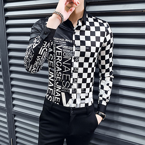 

Men's Daily Basic Shirt - Geometric White
